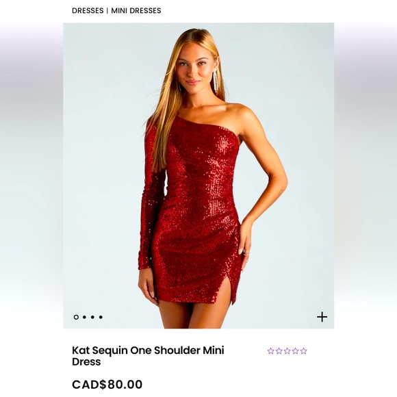 Windsor Red Sparkling Dress - Picture 3 of 3